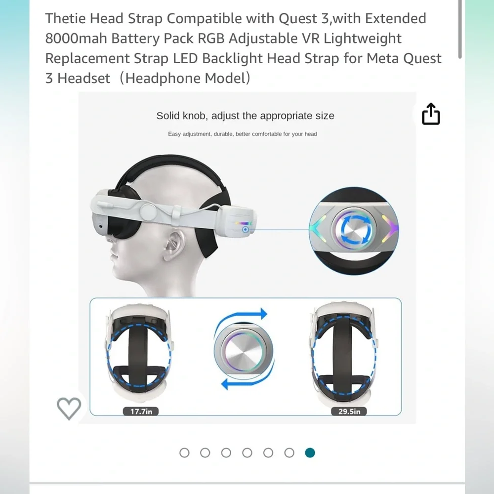 Adjustable headset for Meta Quest 3